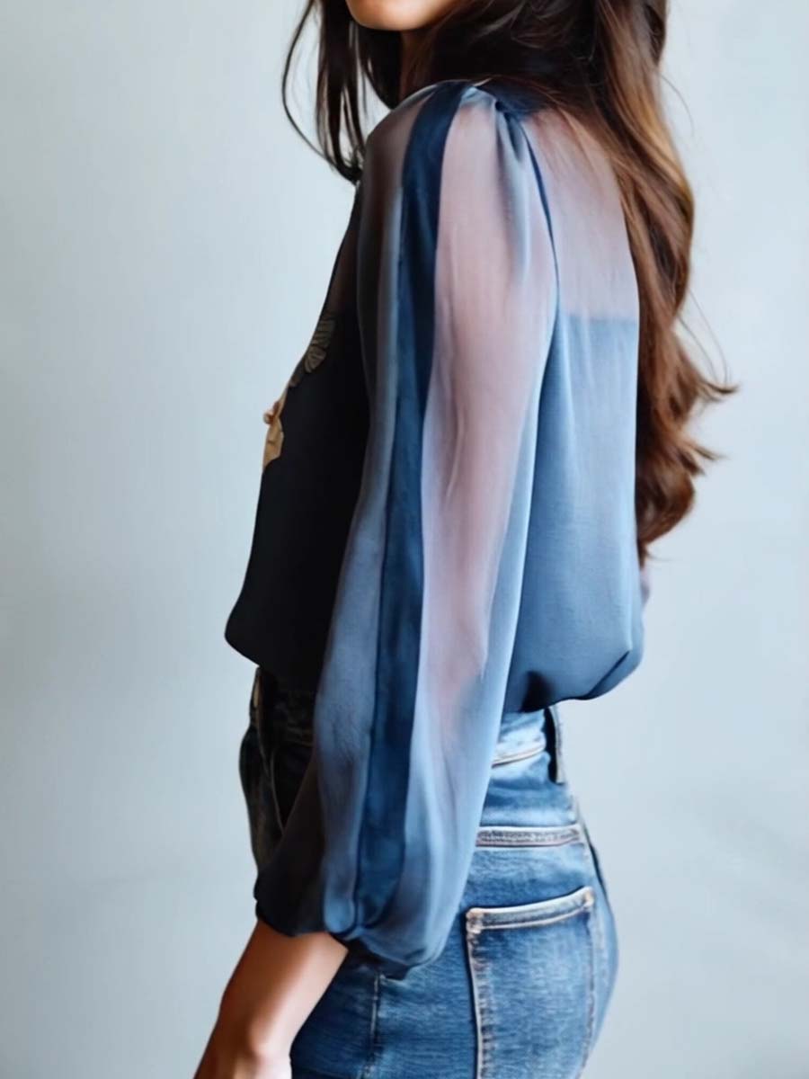 Aretha | Floral Boho Chic Women's Blouse