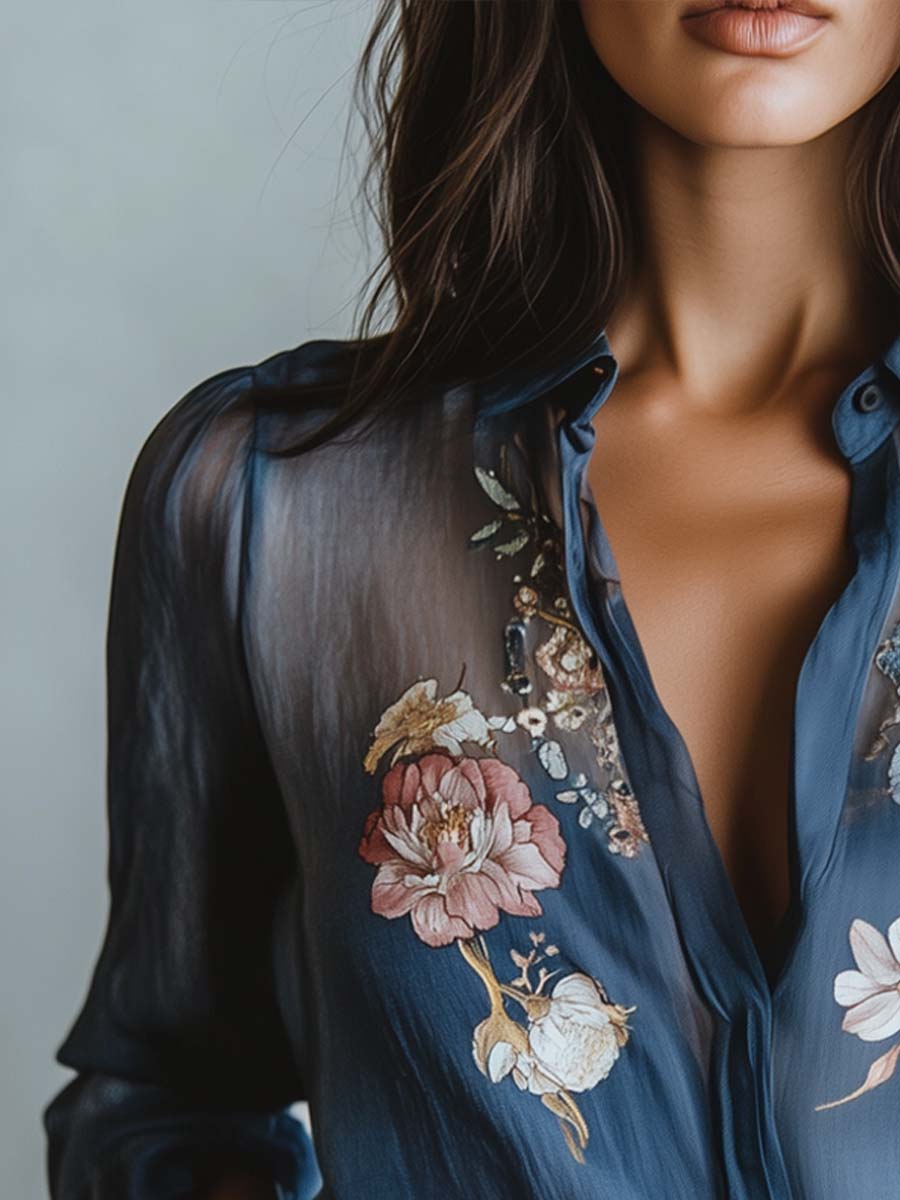 Aretha | Floral Boho Chic Women's Blouse