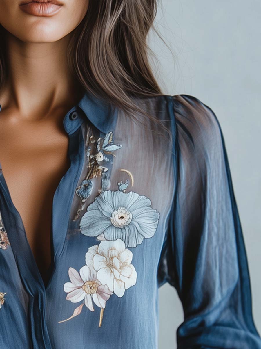 Aretha | Floral Boho Chic Women's Blouse