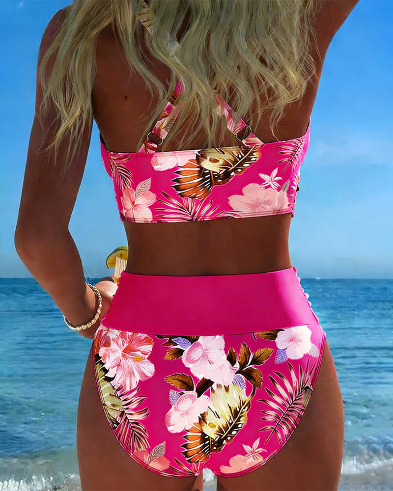 Jolina | Floral Contrast Bikini