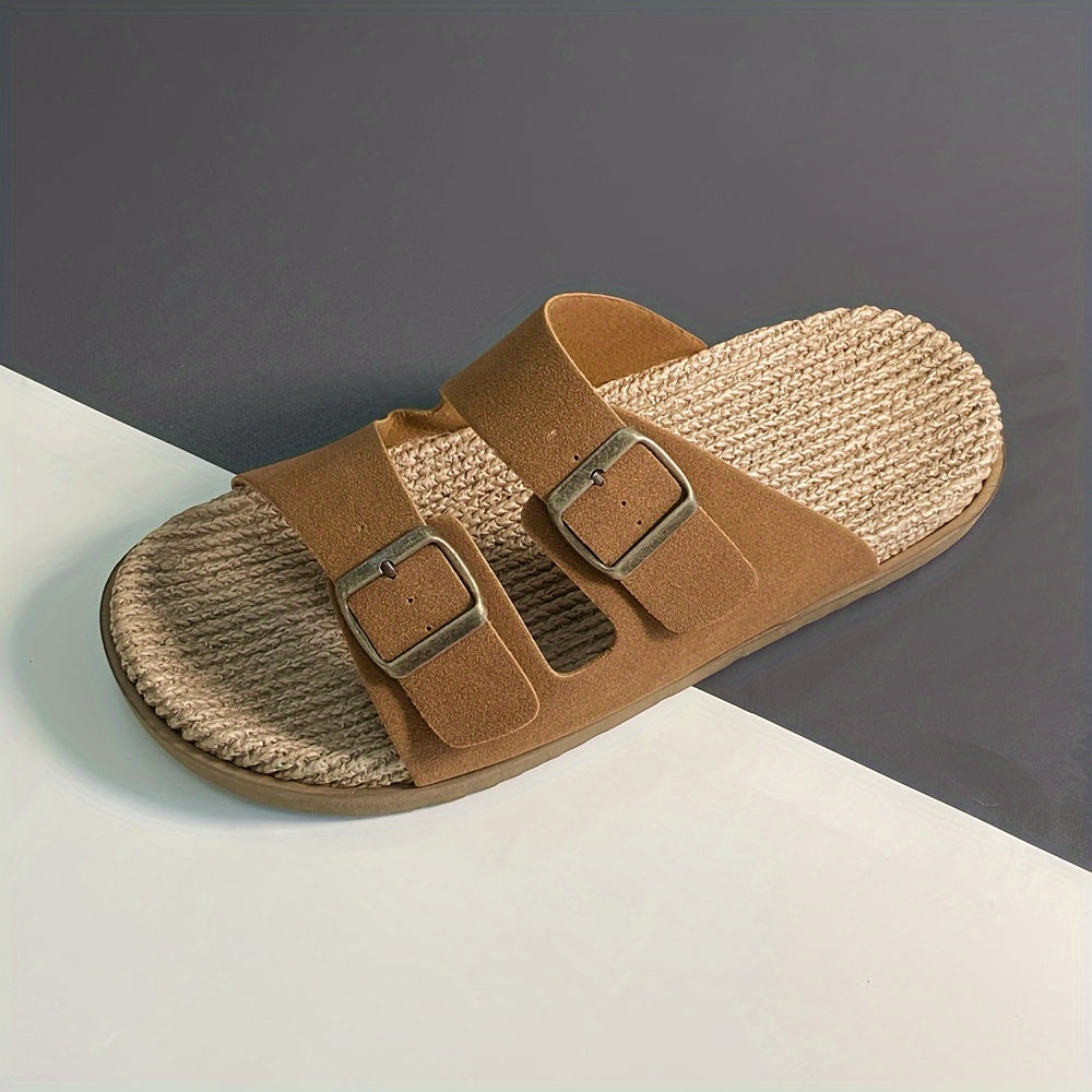 Otis | Men's Woven Double-Buckle Footbed Sandals