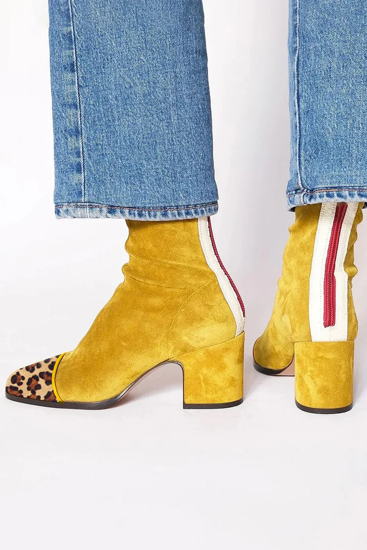 Shira | Heel Ankle Boot with Sporty Details