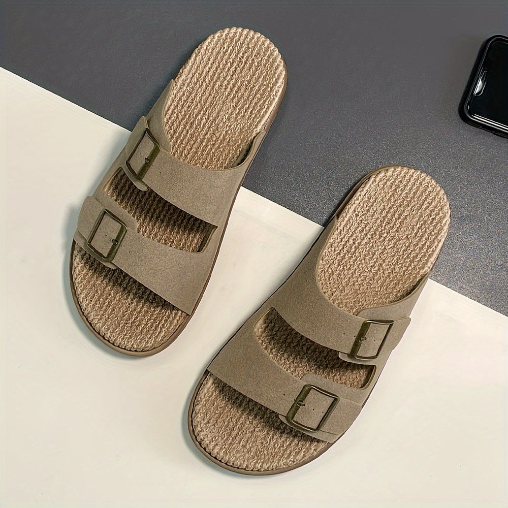 Otis | Men's Woven Double-Buckle Footbed Sandals