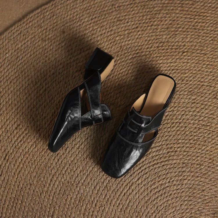 Alayna | Genuine Leather Mules