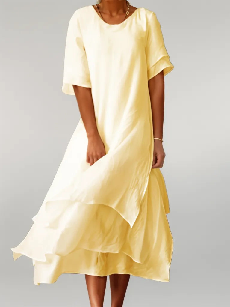 Hattie | Elegant Cotton Long Dress