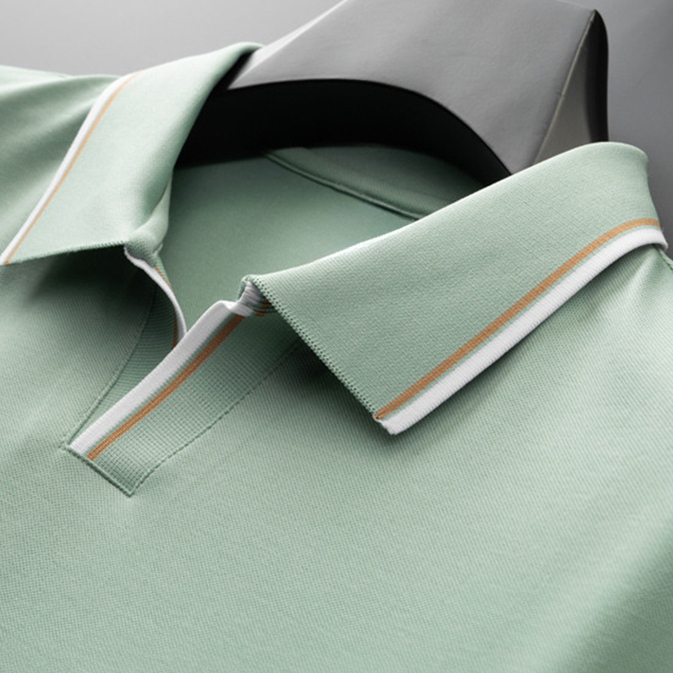 Leo|Silk buttonless porto polo