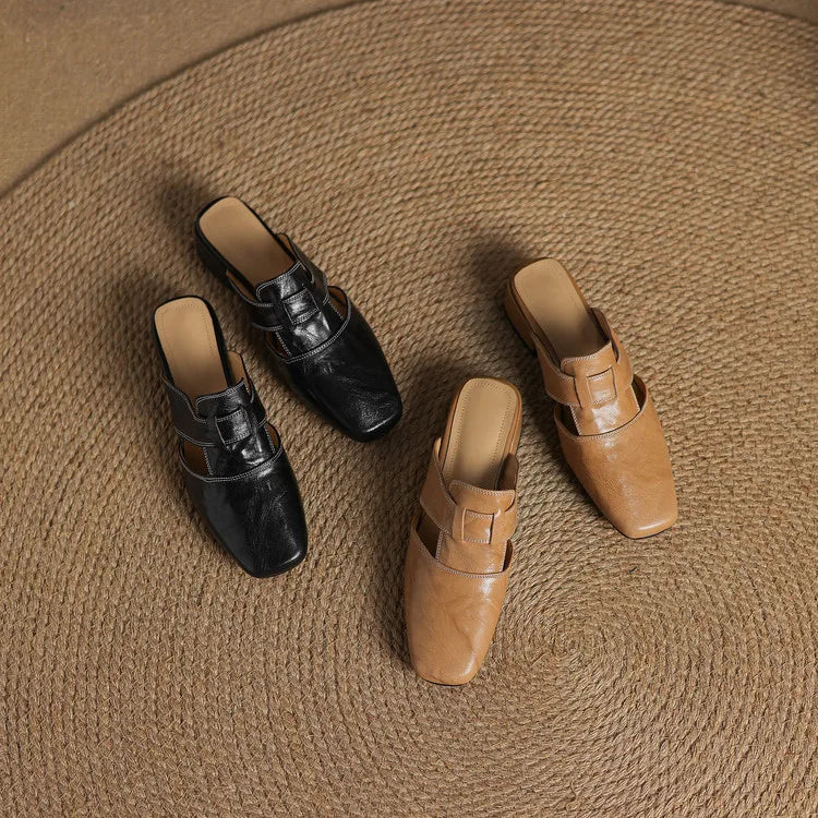 Alayna | Genuine Leather Mules