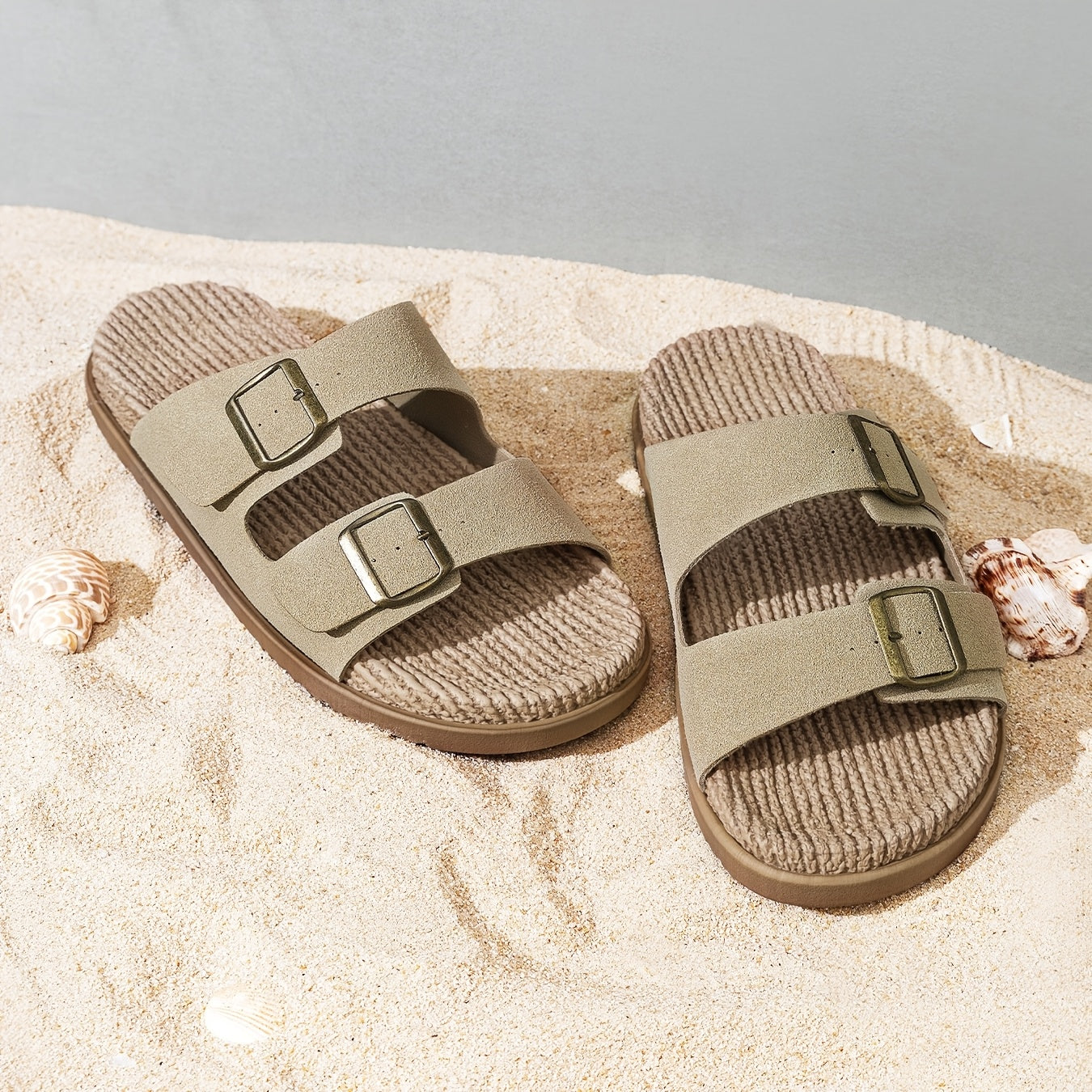 Otis | Men's Woven Double-Buckle Footbed Sandals