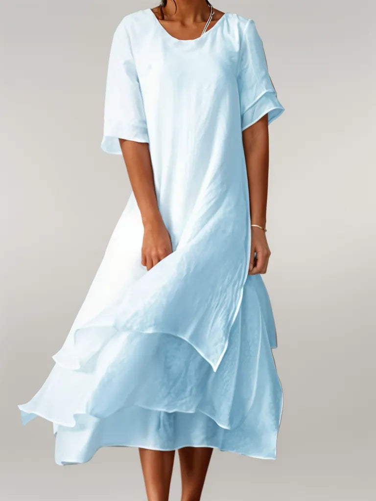 Hattie | Elegant Cotton Long Dress