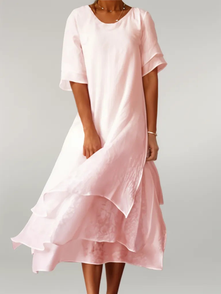 Hattie | Elegant Cotton Long Dress
