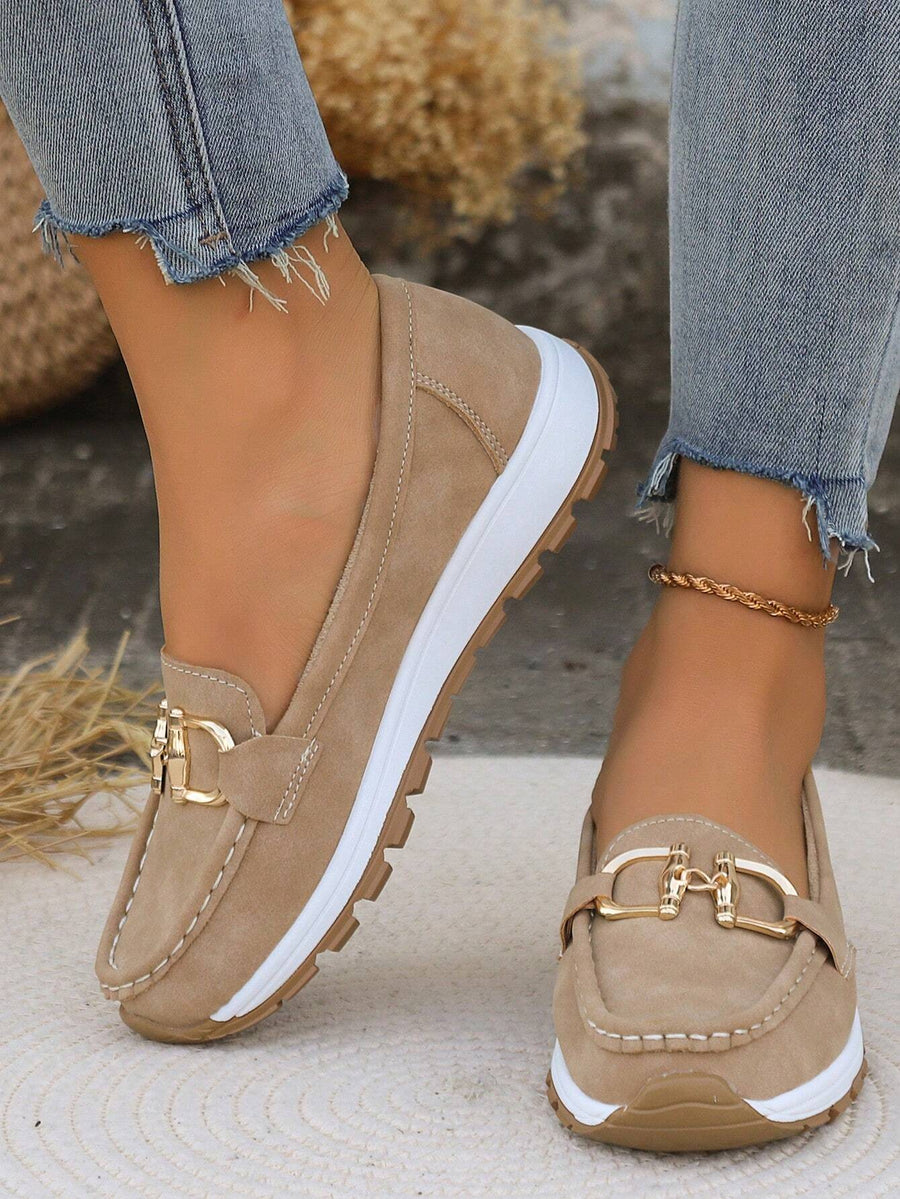 Dana | Flat Buckle Loafers