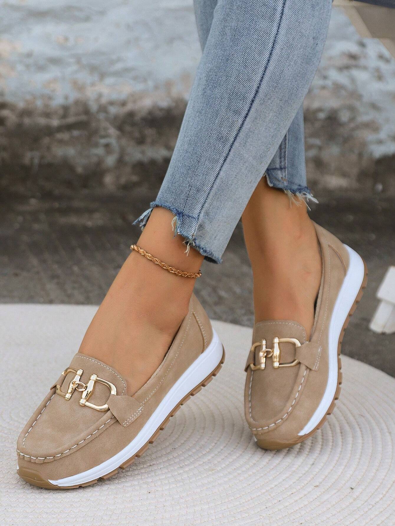 Dana | Flat Buckle Loafers