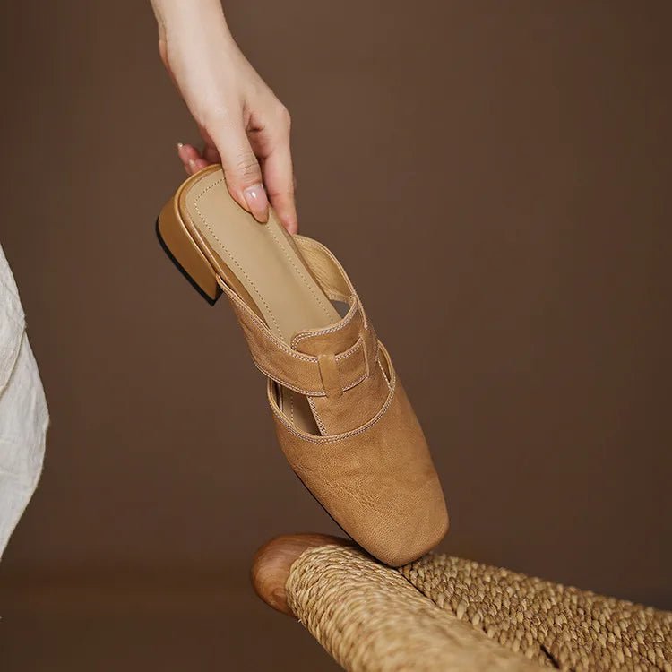 Alayna | Genuine Leather Mules