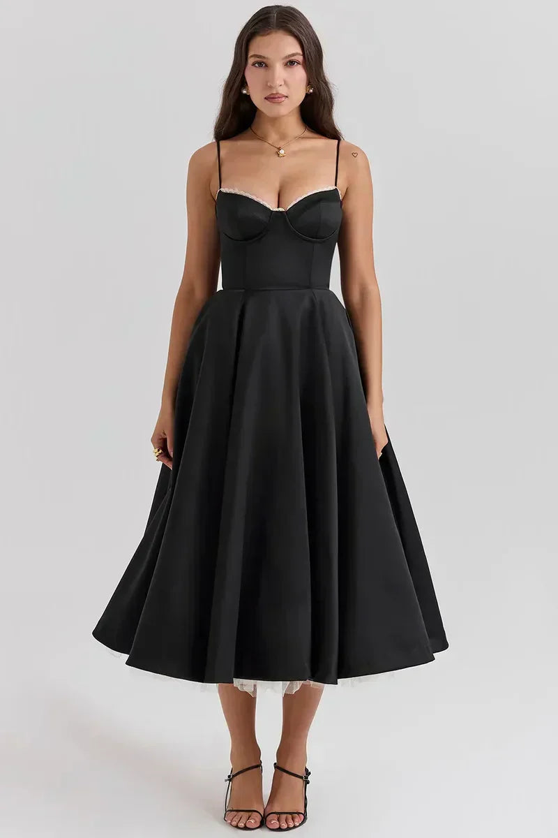 Jade | Delicate Tulle Accent Dress