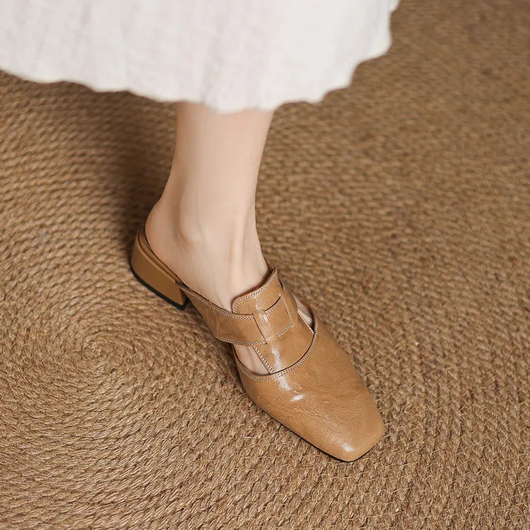 Alayna | Genuine Leather Mules