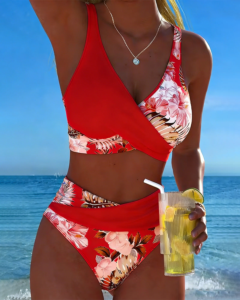 Jolina | Floral Contrast Bikini