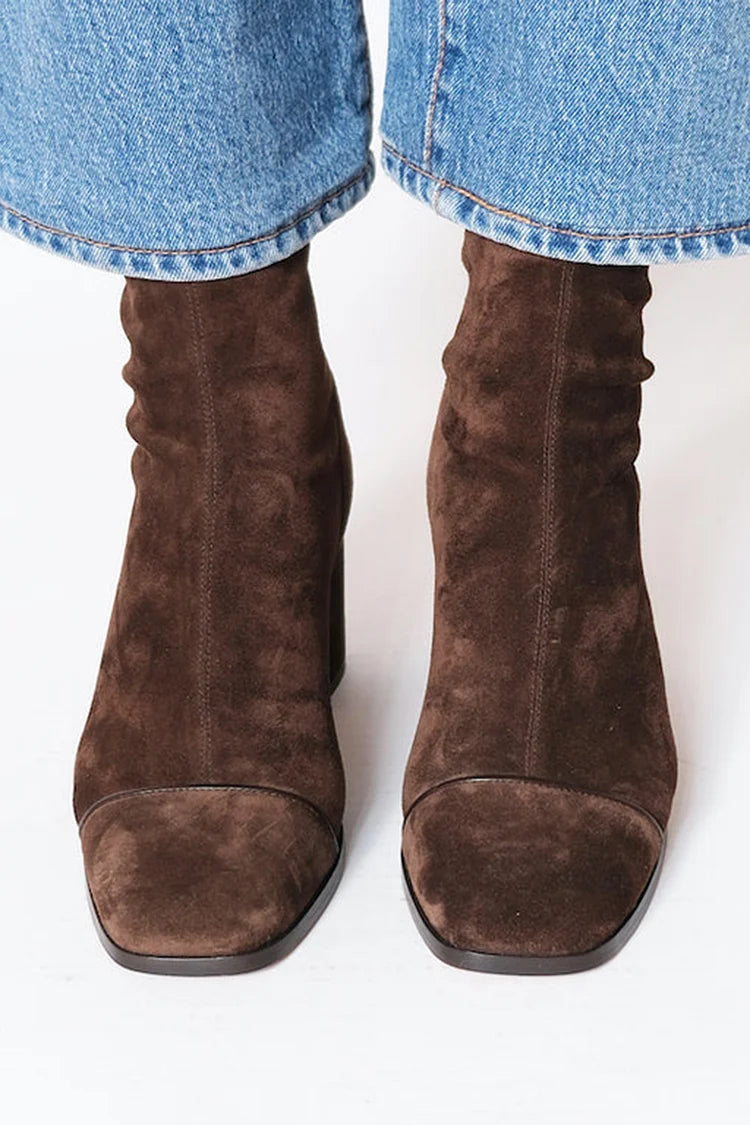 Catriona | Square Toe Heeled Boots