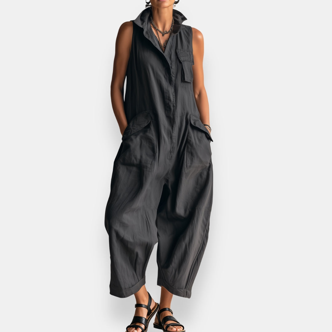 Geraldine - Oversized Sleeveless Jumpsuit