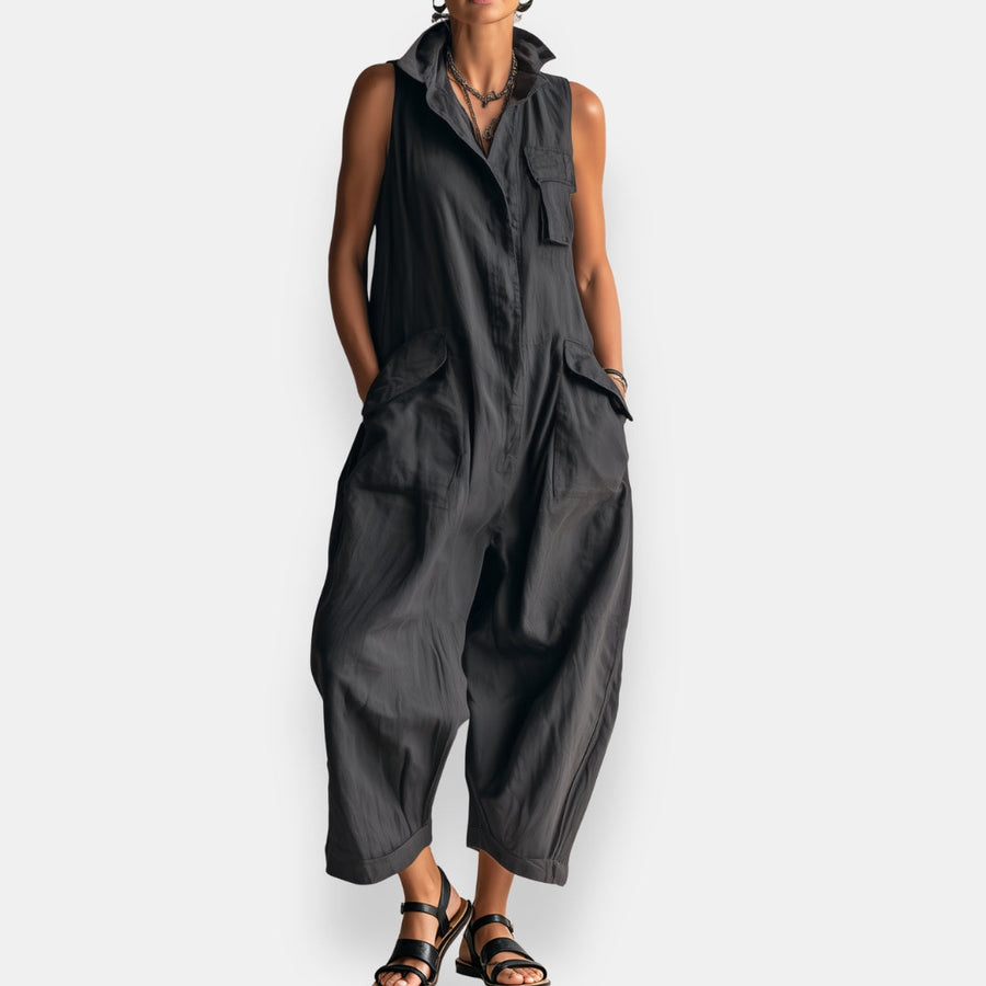 Geraldine - Oversized Sleeveless Jumpsuit