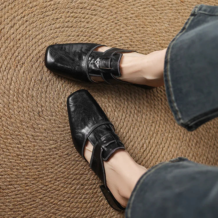 Alayna | Genuine Leather Mules