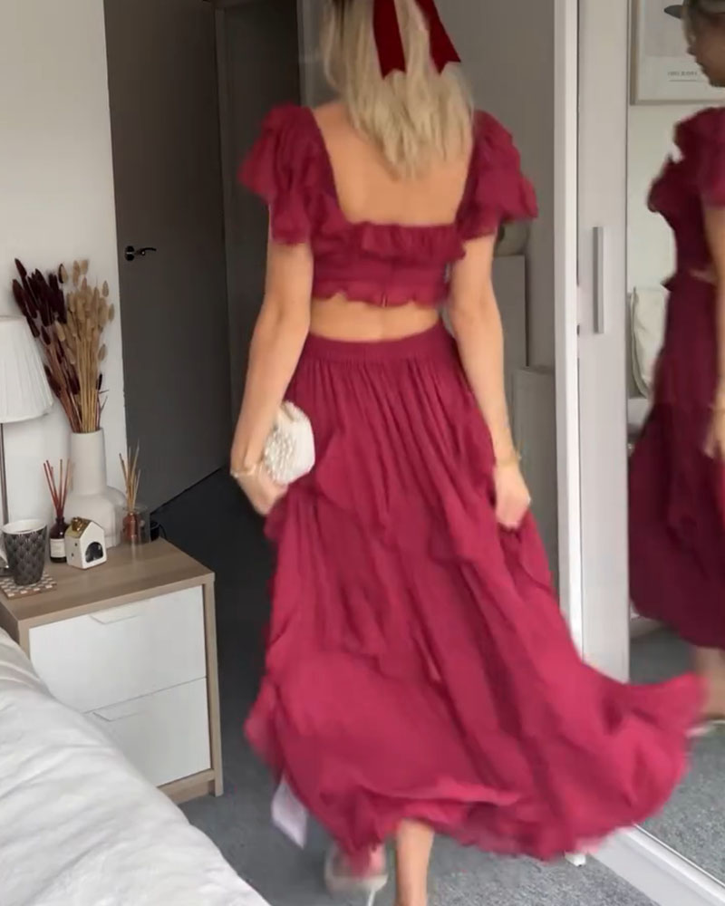Kyndall | Ruffle Dress
