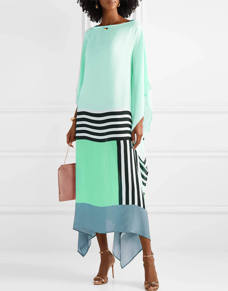Regan | Pink Candy Stripe Kaftan
