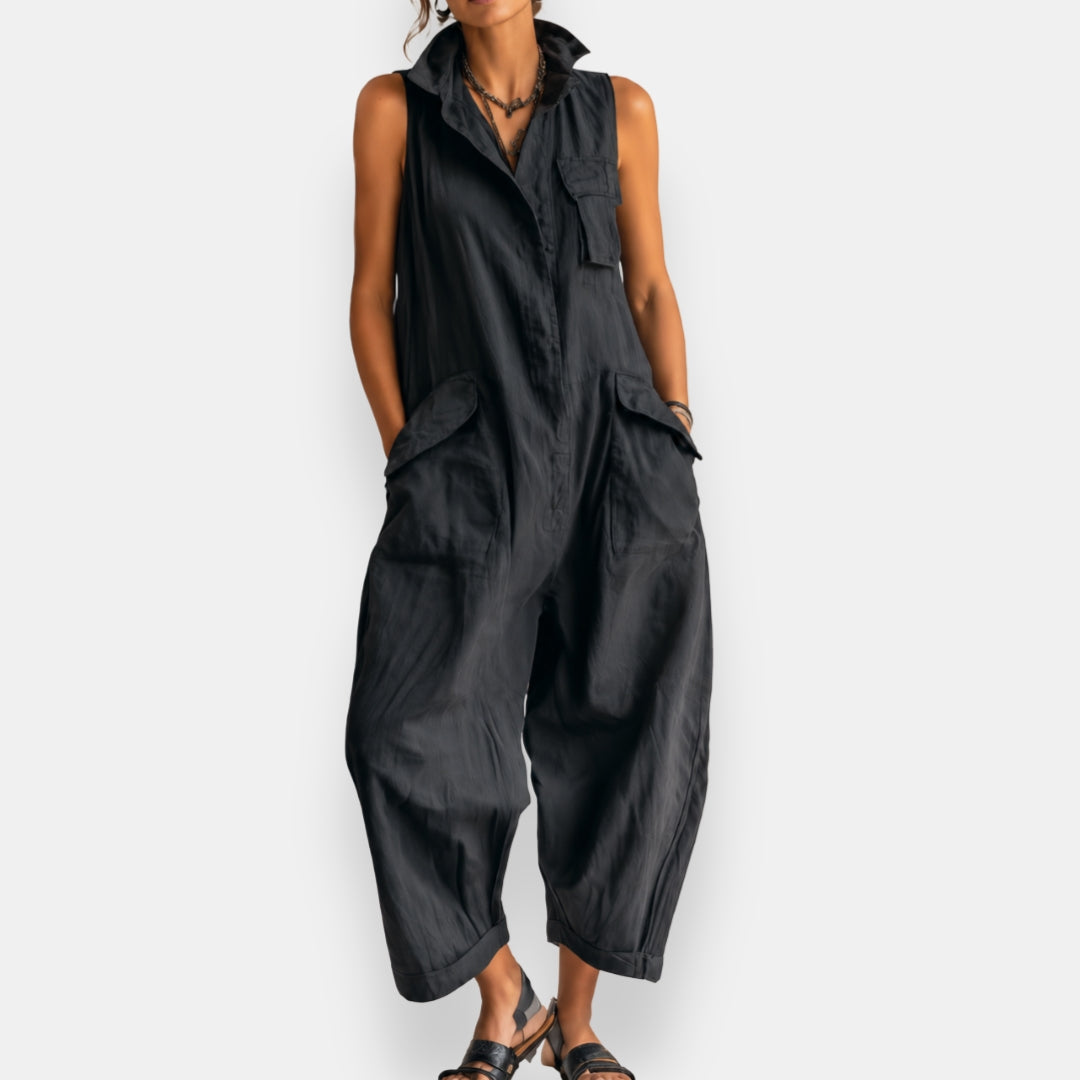 Geraldine - Oversized Sleeveless Jumpsuit