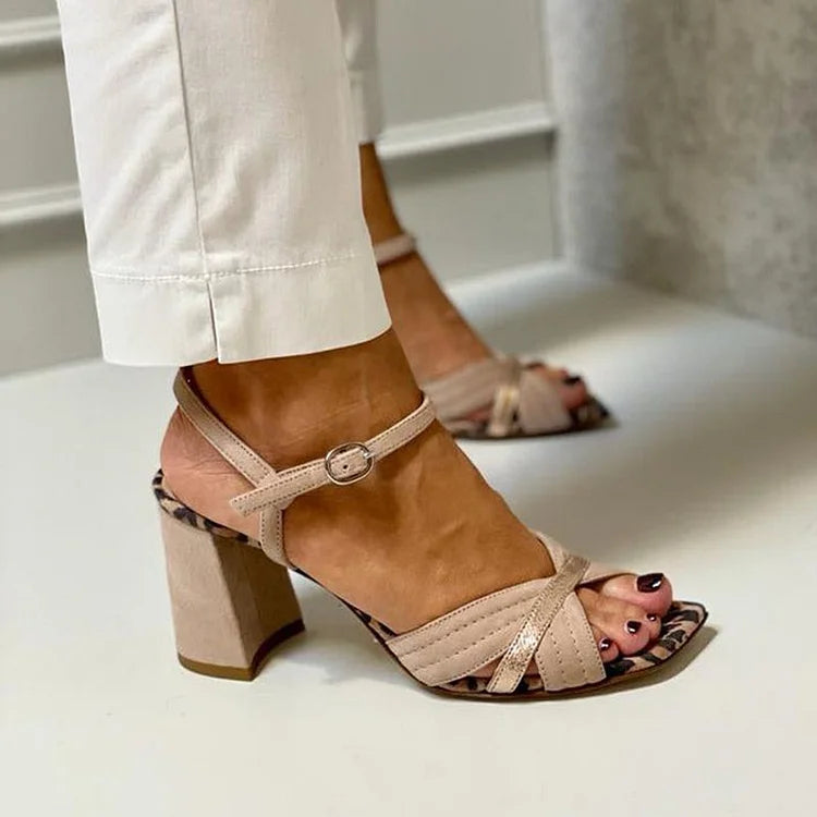 Rose | Cross-Band Heel Sandals