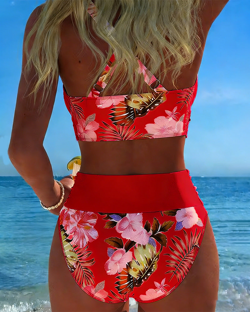Jolina | Floral Contrast Bikini