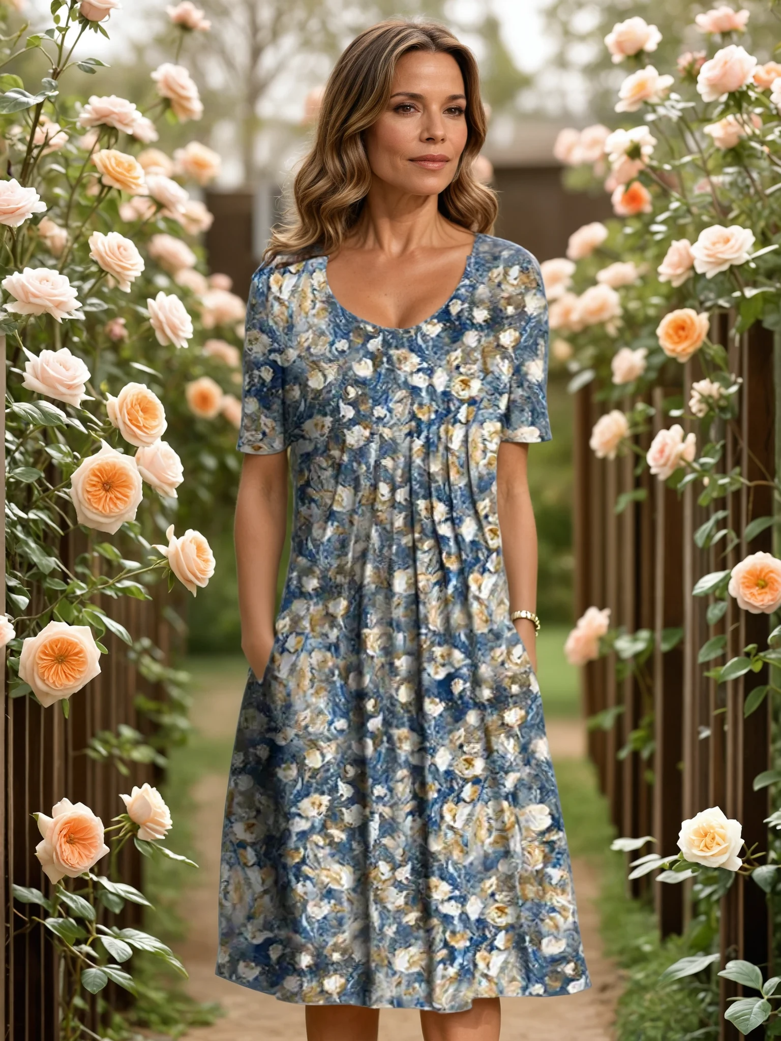 GEORGINA | ELEGANT DRESS WITH TUMMY COVERAGE