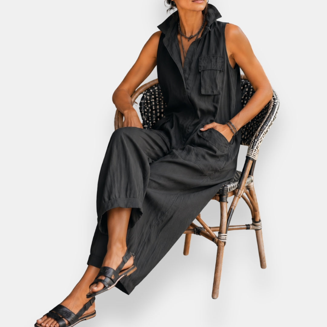 Geraldine - Oversized Sleeveless Jumpsuit