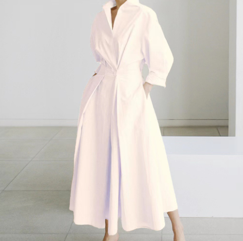 Amaya | Elegant Spring Shirt Dress