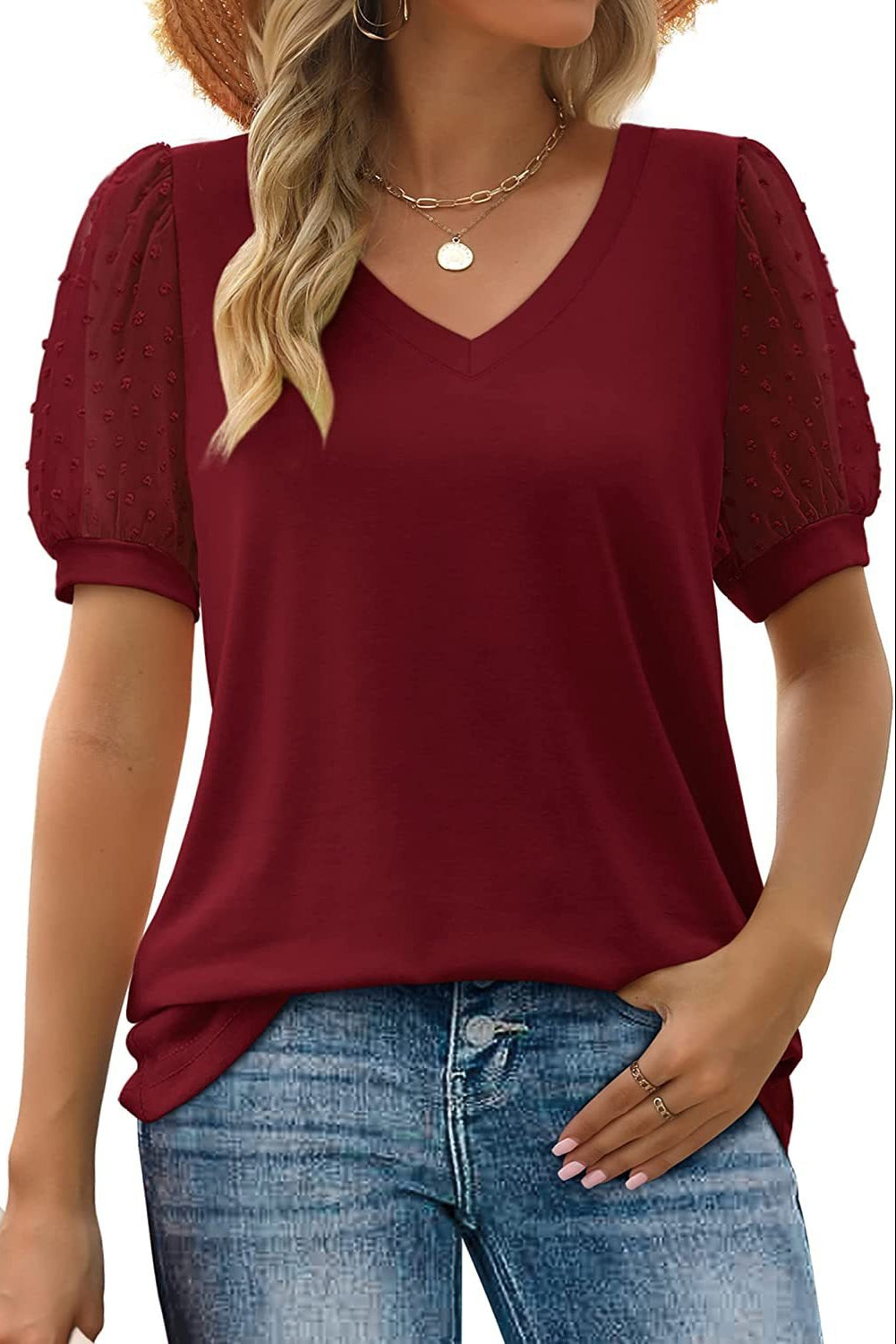 Alana | Sleek V-Neck Blouse