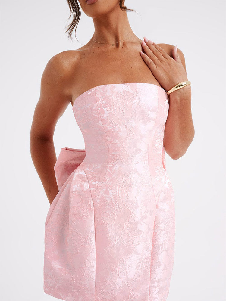 Zita | Jacquard Knot Mini Dress