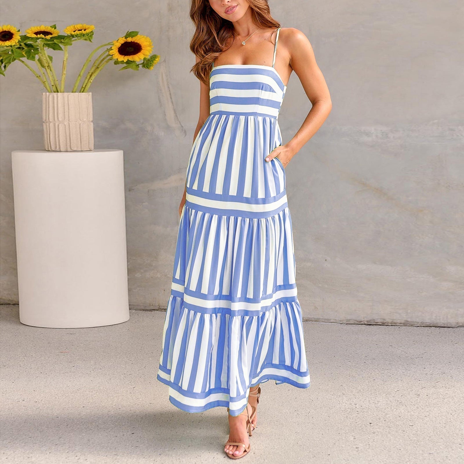 Rosalyn | Color Block Maxi Dress