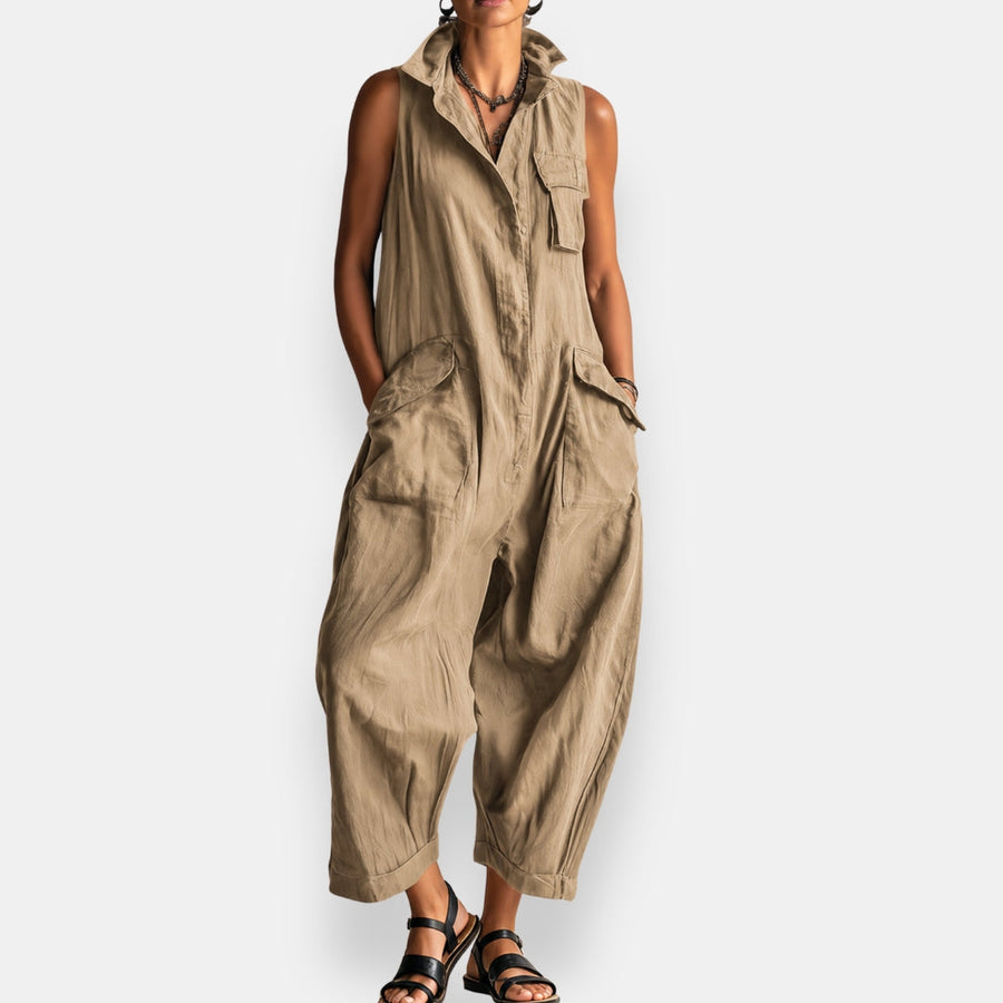 Geraldine - Oversized Sleeveless Jumpsuit