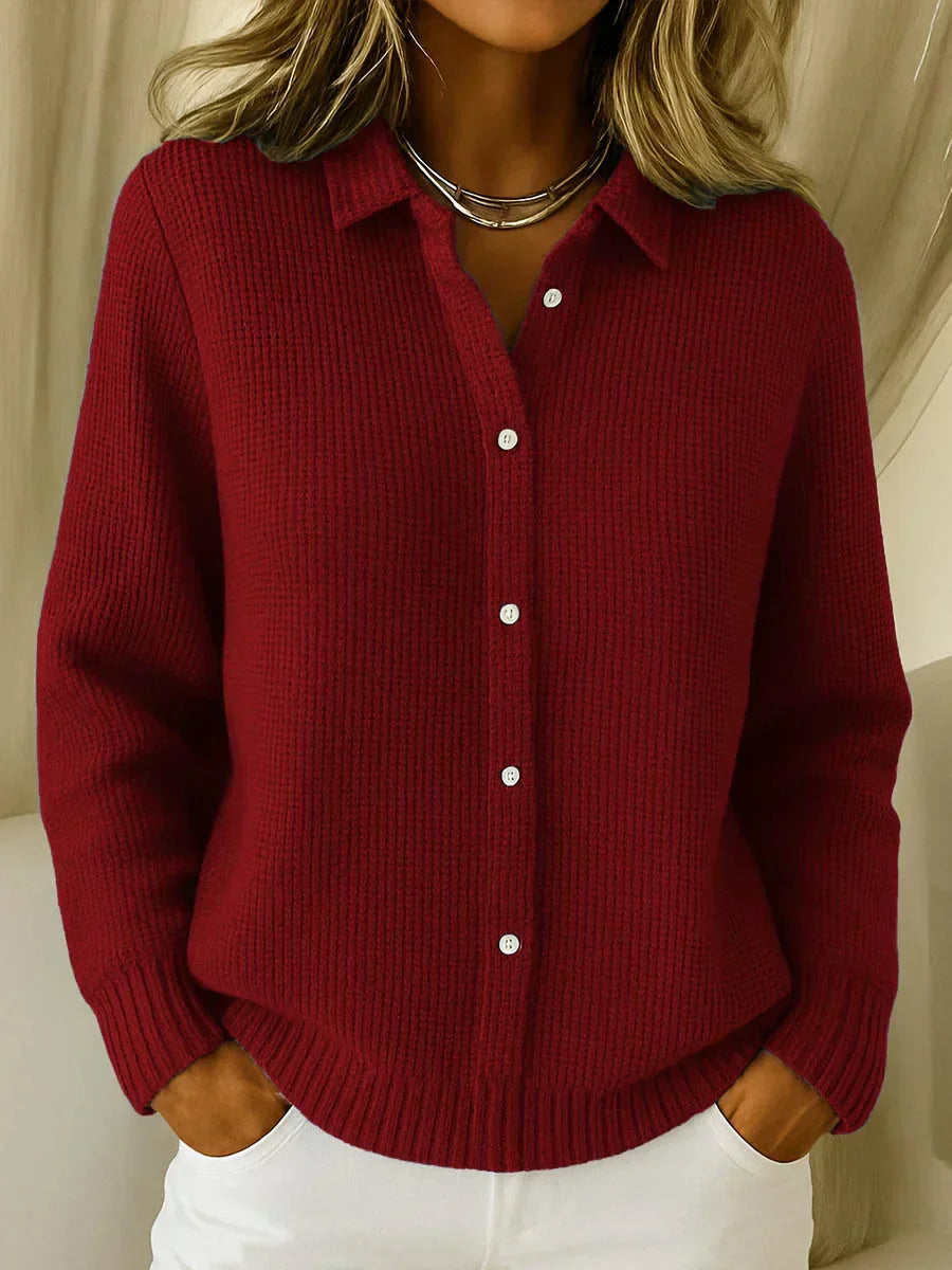 Skylar | Textured Knit Button Cardigan