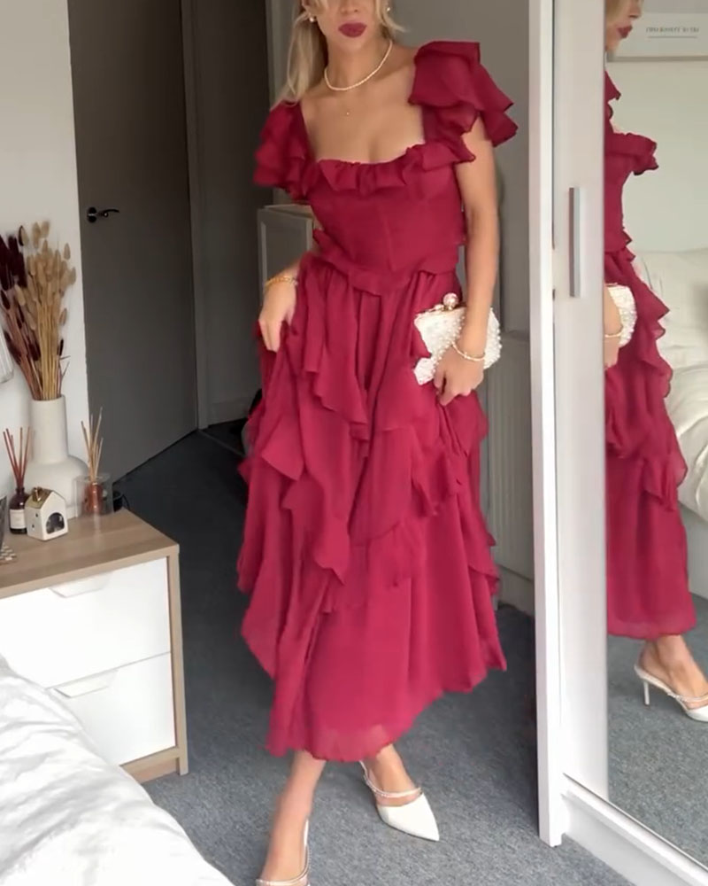 Kyndall | Ruffle Dress