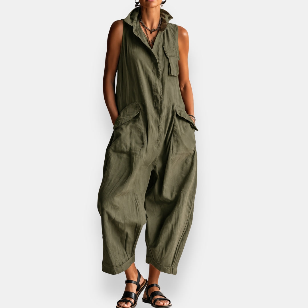 Geraldine - Oversized Sleeveless Jumpsuit