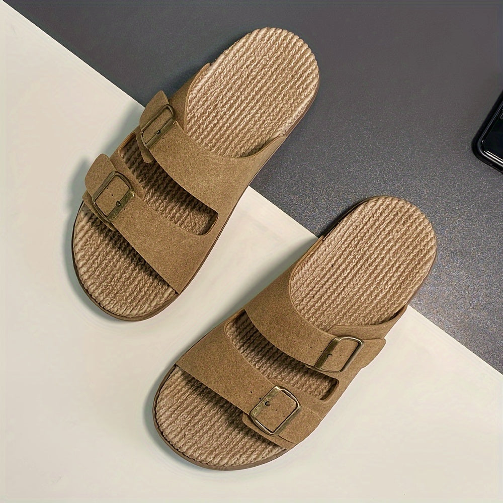 Otis | Men's Woven Double-Buckle Footbed Sandals