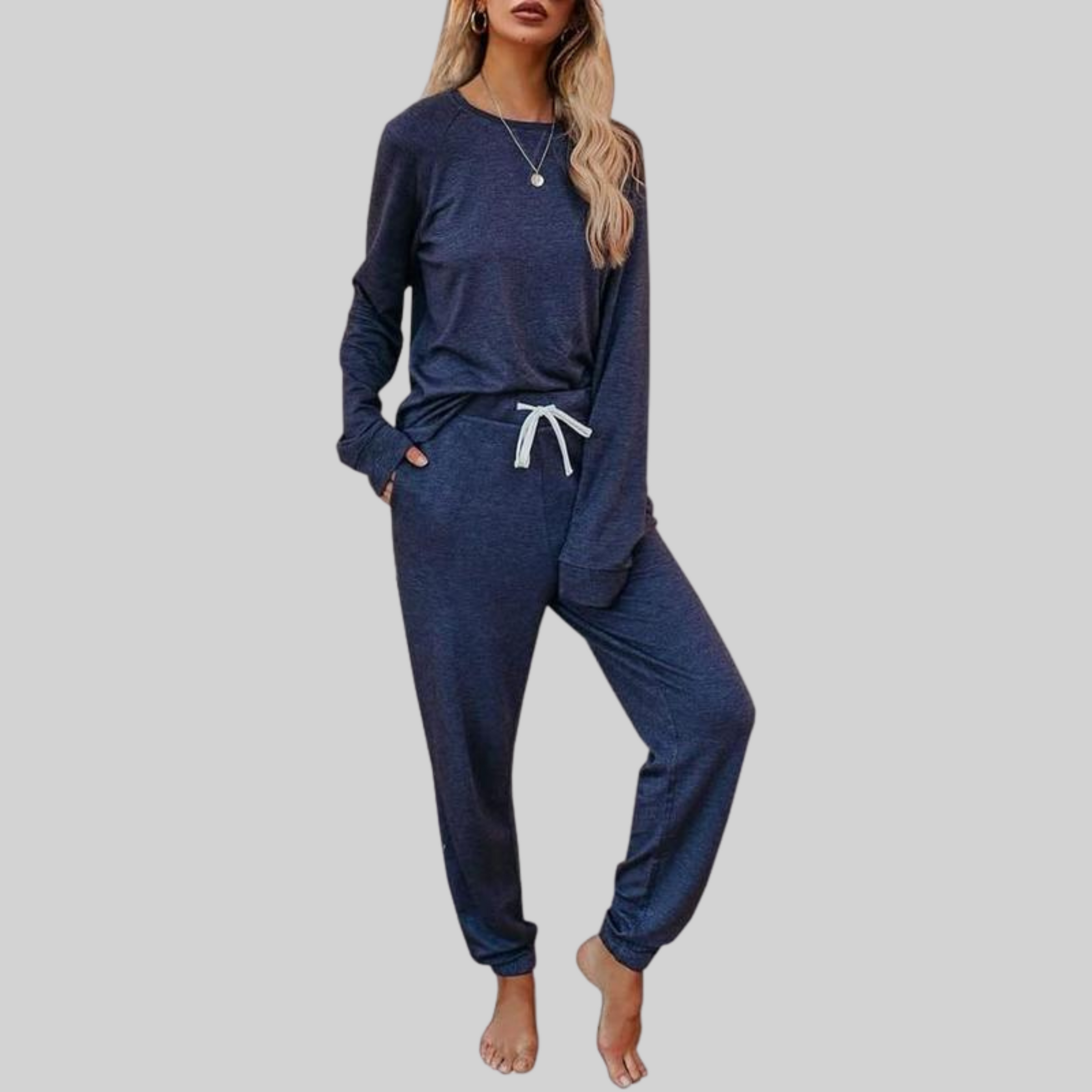 Tyne | Casual Long Sleeve and Sweatpants Set