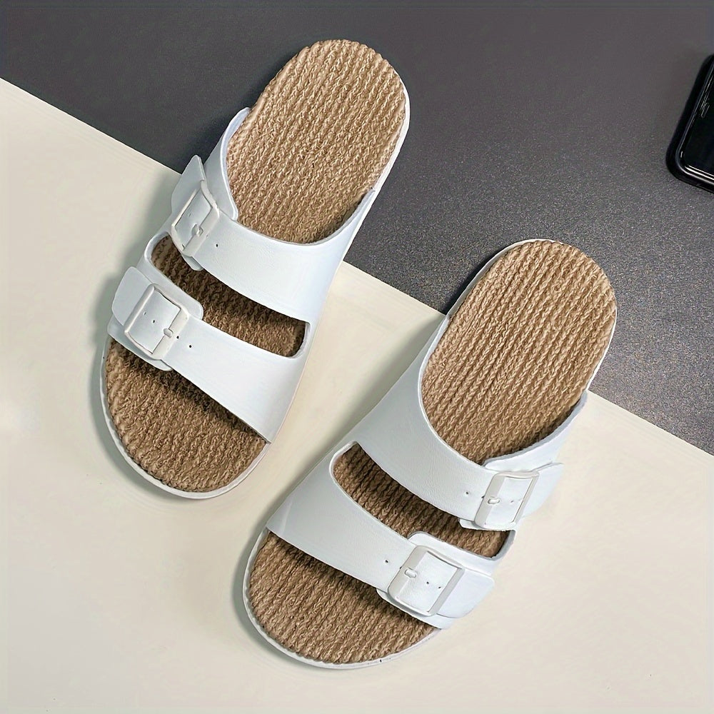 Otis | Men's Woven Double-Buckle Footbed Sandals