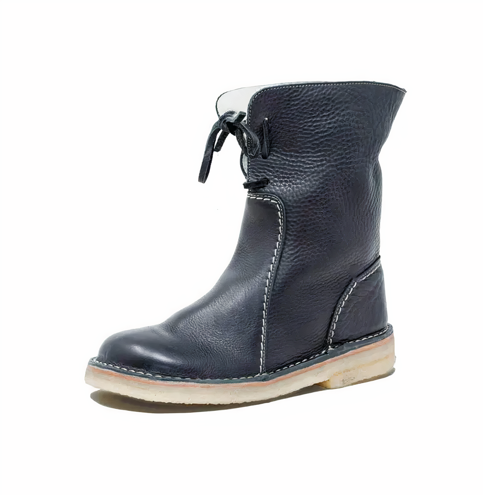 Sahasra | Casual Leather Mid-Calf Boots