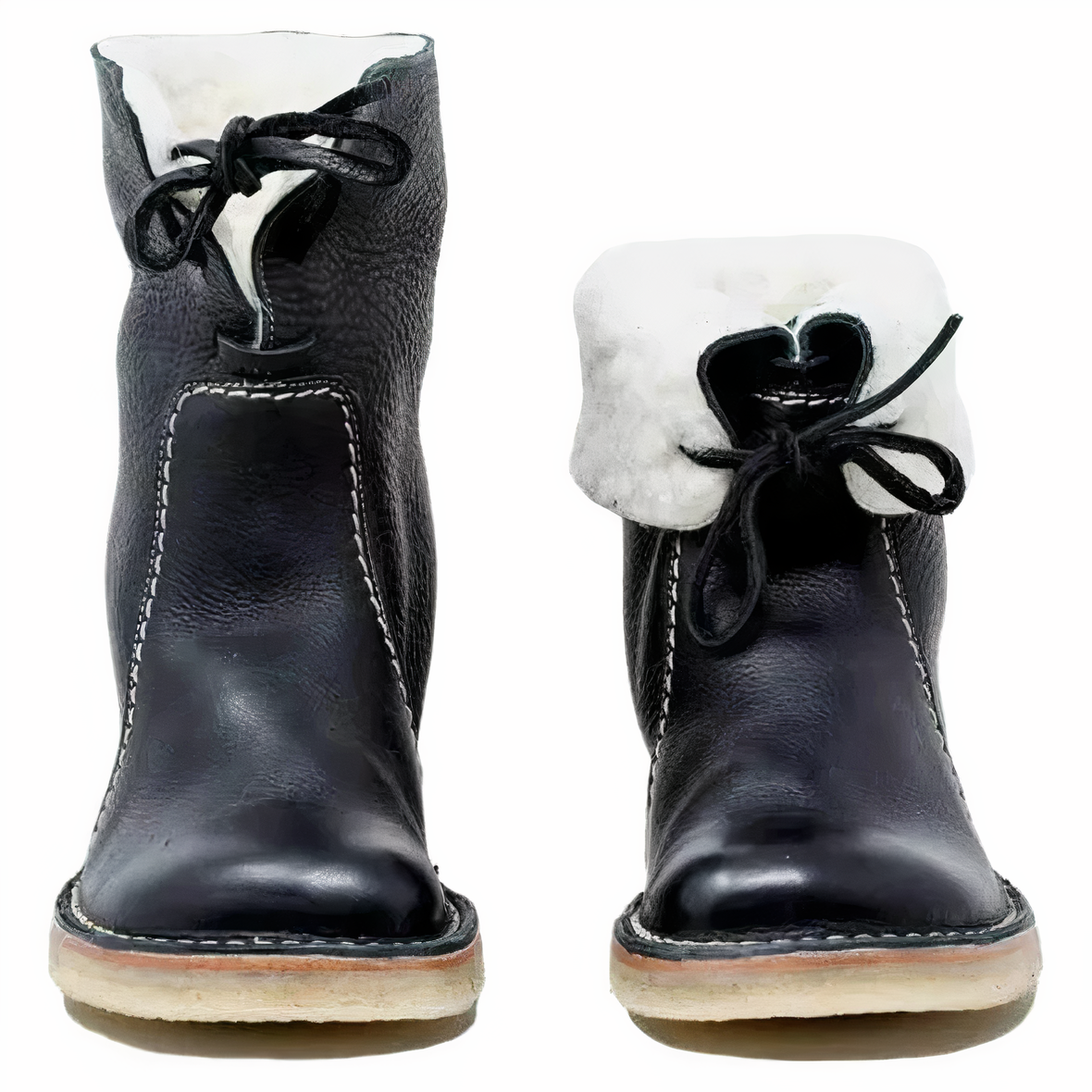 Sahasra | Casual Leather Mid-Calf Boots