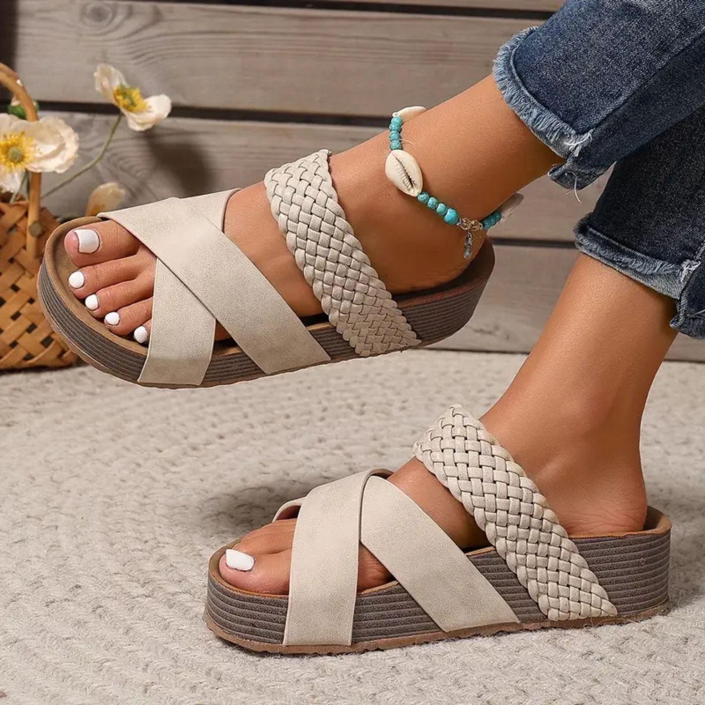 Ramira | Orthopedic Leather Strap Sandals