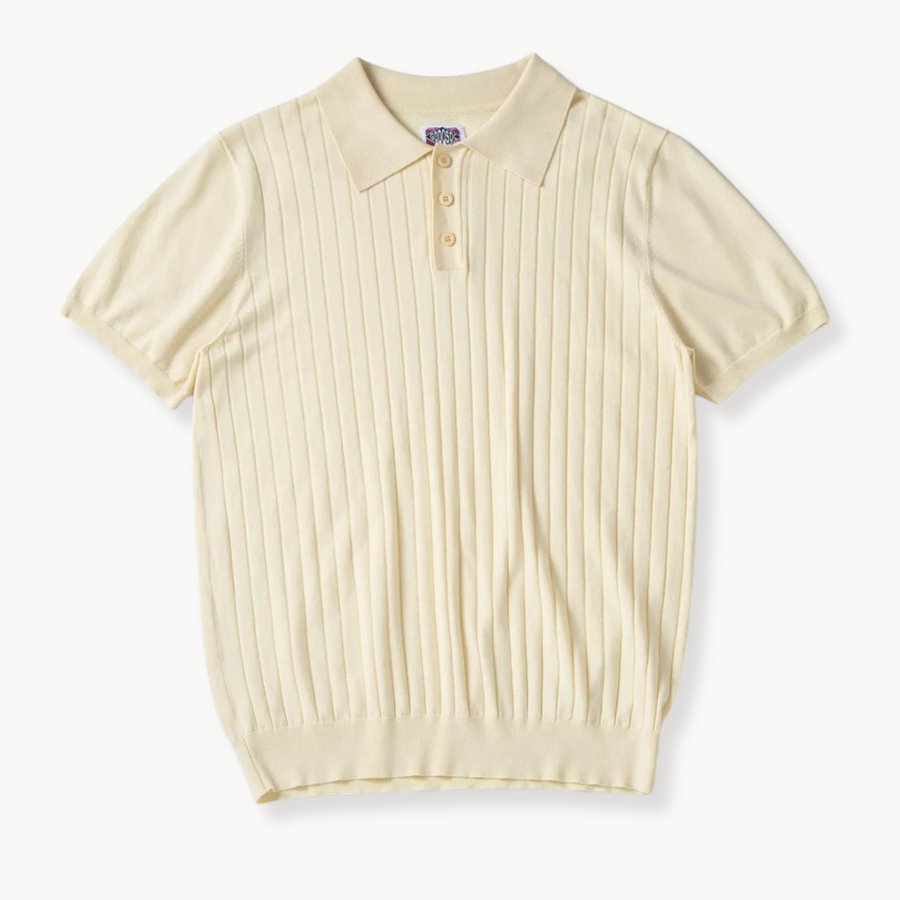 Charlie|Silk cotton polo