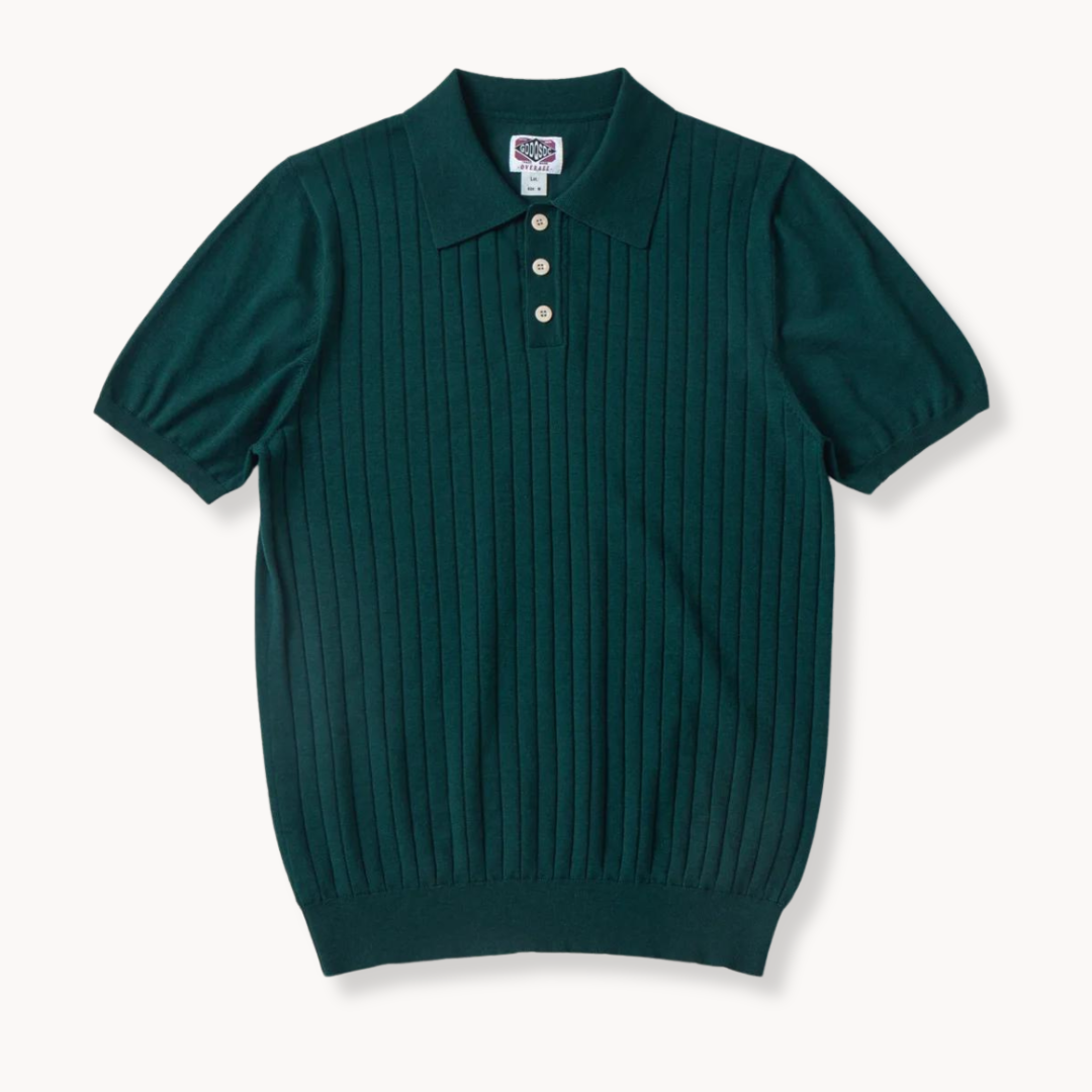 Charlie|Silk cotton polo
