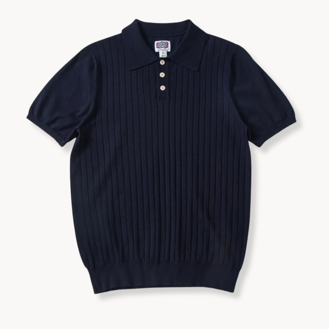Charlie|Silk cotton polo