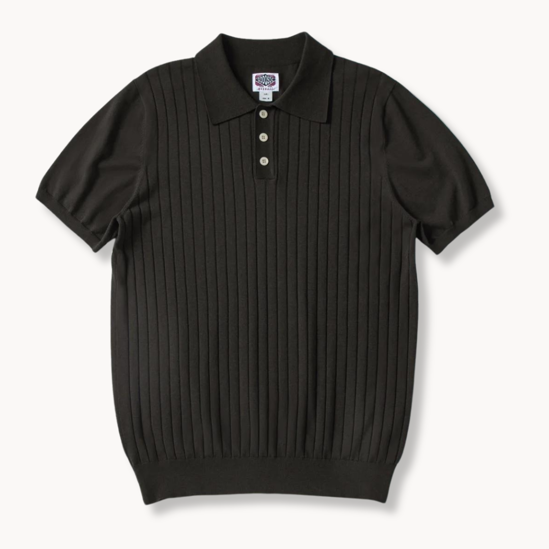 Charlie|Silk cotton polo