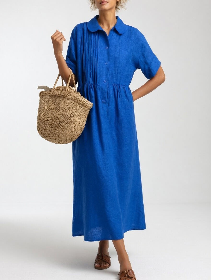 Lysandra™ | Flowy Summer Shirt Dress